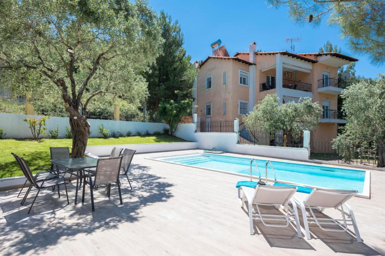 Louloudis Pool Villa Skala Rachoni  Extérieur photo