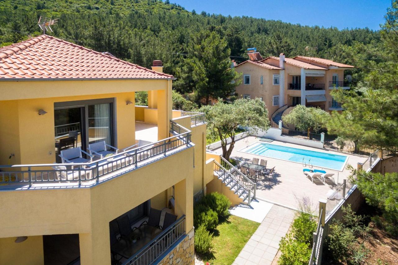 Louloudis Pool Villa Skala Rachoni  Extérieur photo