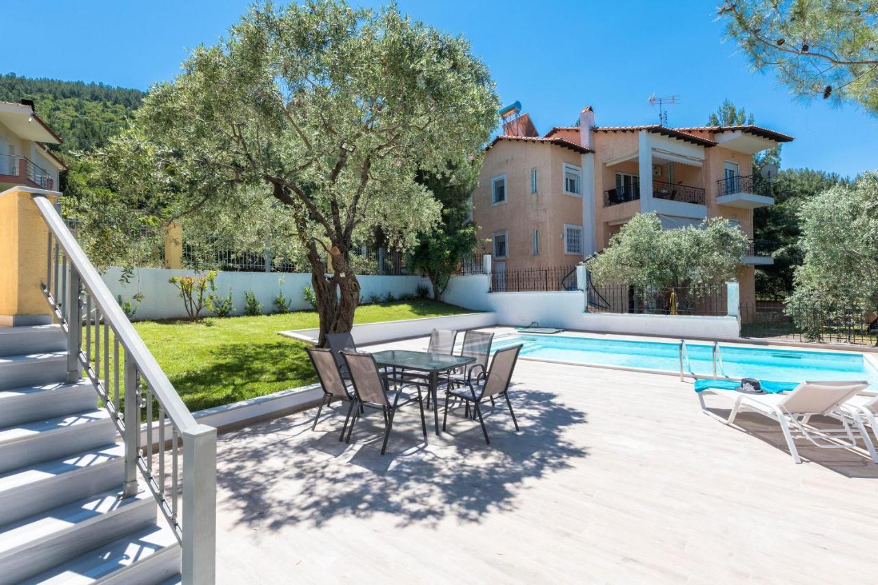Louloudis Pool Villa Skala Rachoni  Extérieur photo