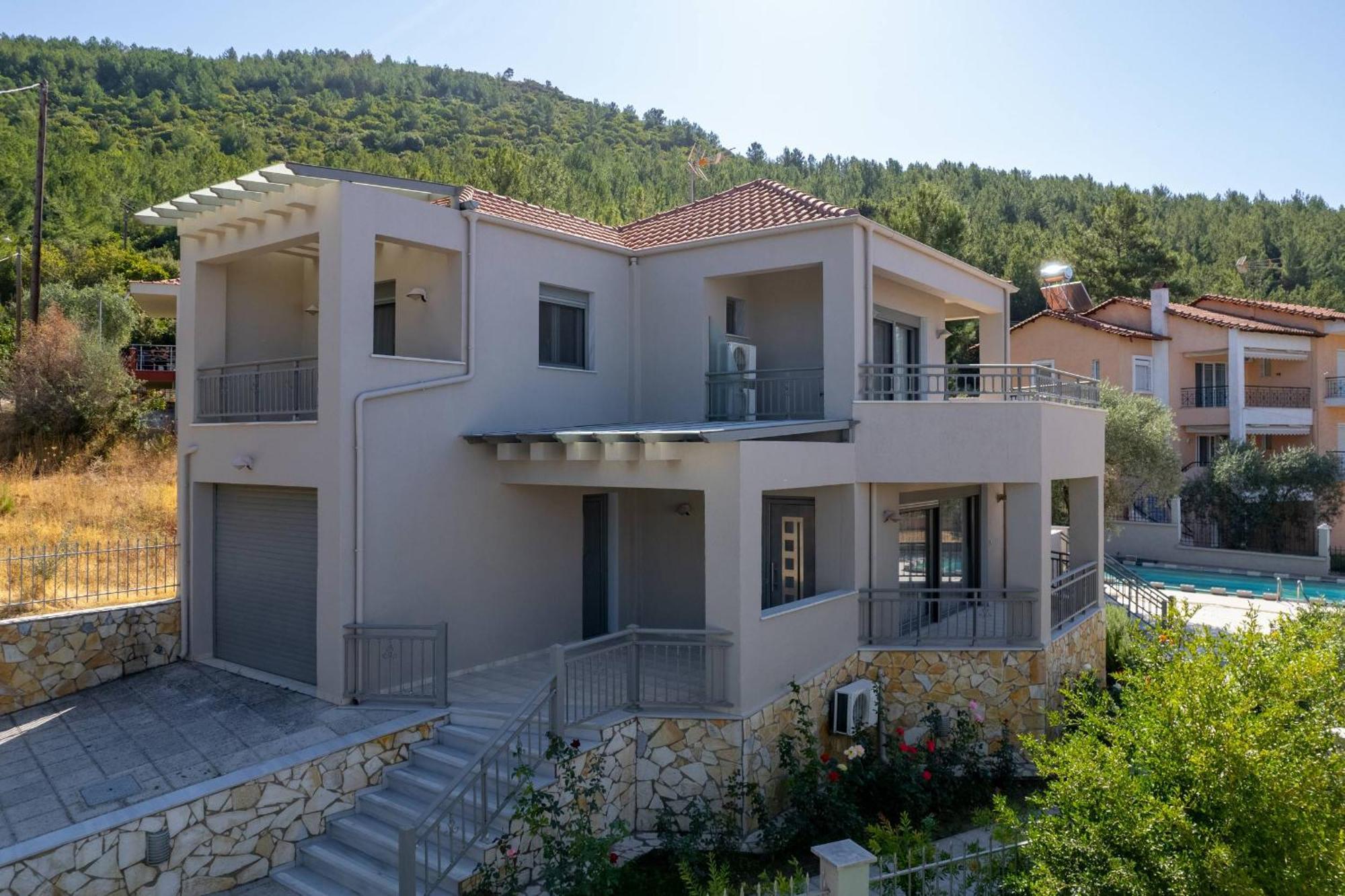Louloudis Pool Villa Skala Rachoni  Extérieur photo